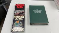 (2) OLDER STEPHEN KING BOOKS & THE INTERNATIONAL COLLECTION OF WORLD WILDLIFE FIRST DAY COVERS