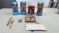 COLLECTION OF PEZ DISPENSER ITEMS