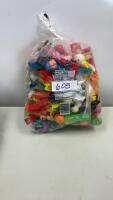 ASSORTED PEZ DISPENSERS - (80) /BAG