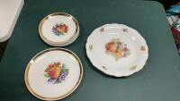 COLLECTIBLE PLATES W/ FRUIT MOTIF