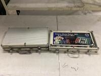 (2) POKER SETS W/ALUMINUM BOX