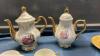 (2) SETS OF SMALL TEA CUPS & SAUCERS W/ TEAPOTS AND CREAM/SUGARS + LARGE &ldquo;MOTHER&rdquo; TEACUP/SAUCER + MUSICAL TEAPOT - 5