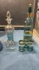 COLLECTION OF DECANTERS & GLASSES - 2