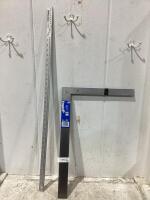 CRAFTSMAN METAL RULER 39", (2) EMPIRE & MISC FRAMING SQUARES 16" X 24"