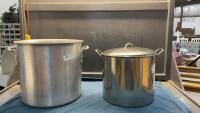 (2) LARGE STOCK POTS