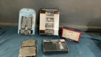 NEW ITEMS - BRAIN TEASER PUZZLES, BERNE MEN&rsquo;S LEATHER WALLET & FLASHLIGHT, TRACTION CLEATS & (2) BRASS BUCKLES
