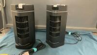 (2) SMALL FANS - BLACKSTONE
