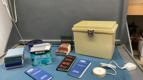 BOX OF OFFICE SUPPLIES