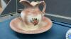 (2) SMALL CERAMIC WATER PITCHERS W/ BASINS - 3