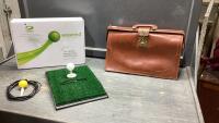OPTISHOT 2 GOLF SIMULATOR + LEATHER BRIEFCASE