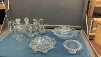 (2) BOXES W/ CLEAR GLASSWARE