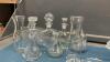 (2) BOXES W/ CLEAR GLASSWARE - 2