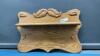 WOOD SHELF W/ HOOKS