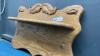 WOOD SHELF W/ HOOKS - 2
