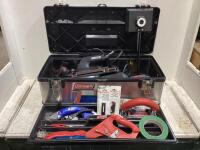 COLEMAN TOOL BOX OF CARPET TOOLS