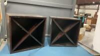 (2) WOOD DECOR BOXES.