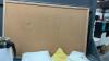 CORKBOARD, CORNINGWARE COFFEE CARAFE, DOILIES, TABLECLOTHS ETC - 2