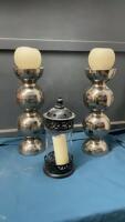 BOX W/ CANDLE HOLDERS