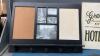PLASTIC FRAME CLOCK, PICTURE FRAME W/ HOOKS/WHITEBOARD/CORKBOARD & LAUNDRY SIGN - 2