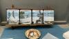 BOX OF &ldquo;DAWNS CALL&rdquo; COLLECTOR PLATES & SHELF W/ PLATE RAIL
