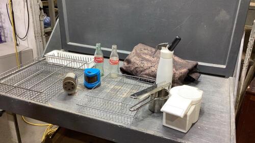 DICER, RICER, UTENSIL TRAYS, FABRIC, COKE BOTTLES, PENCIL SHARPENERS