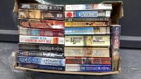 BOX OF ASSORTED WESTERN PAPERBACK BOOKS