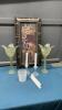 GIRAFFE PICTURE & CANDLE HOLDERS