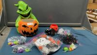 HALLOWEEN &ldquo;MONSTER&rdquo; CERAMIC CANDY HOLDER & MISC DECOR