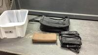 WHITE BIN W/ PURSE, SMALL PURSE + WALLET