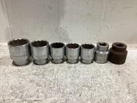 (7) ASSORTED SOCKETS