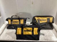 (3) ASSORTED DEWALT TOOL BAGS