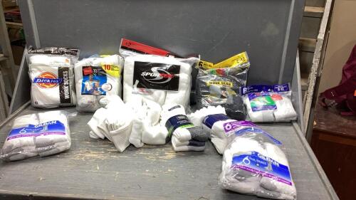 BOX OF UNUSED SOCKS