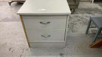 TWO DRAWER SIDE TABLE