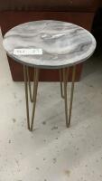 MARBLE TOP PLANT STAND
