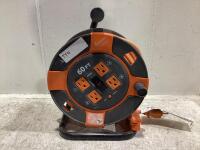 LINK2HOME - 4-SOCKET CORDED REEL 60FT
