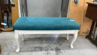 BLUE PADDED BENCH