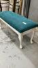 BLUE PADDED BENCH - 3