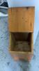WOOD POTATOE BIN W/ LOWER ONION DRAWER - 3