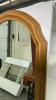 WOOD FRAME OVAL WALL MIRROR - 2