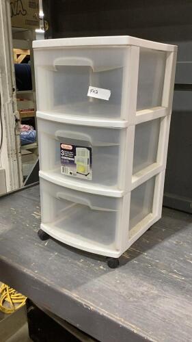 STERILITE 3 DRAWER STORAGE UNIT
