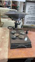 B.S.M. SCALE CO. SCALE W/ WEIGHTS