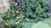 (2)ITEMS- CHRISTMAS GARLAND + WOODEN SANTA DECOR - 2