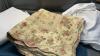 FLORAL & WHITE BEDSPREADS AND A KING SIZE QUILTED BED SKIRT - 2