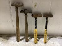 (4) BALL-PEEN HAMMERS