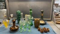ASSORTED VINTAGE DECANTERS