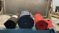 (3) PARTIAL BOLTS OF RIBBED FABRIC - 95% COTTON, 5% SPANDEX