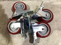 (4) SWIVEL CASTOR WHEELS