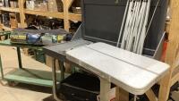 (2) ITEMS - SCREEN HOUSE + CAMP TABLE