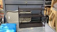 BOOT TRAY + SHOE RACK (UNASSEMBLED)