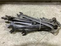 (13) ASSORTED WRENCHES - SAE 8/16 TO 1-1/4